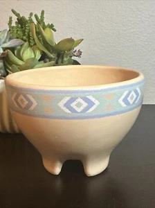 Vintage Treasure Craft Southwest Dip Salsa Bowl Peach USA Pottery - Picture 1 of 4