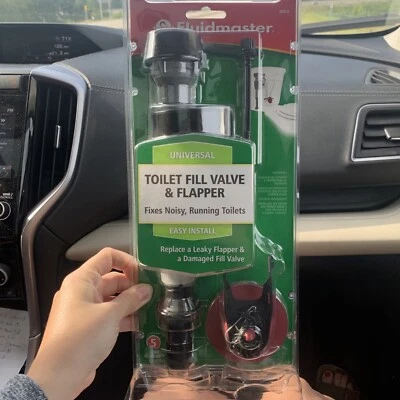 Fluidmaster 400CRP14 Universal Toilet Fill Valve and Flapper Repair Kit for 2-In - Image 1 of 4