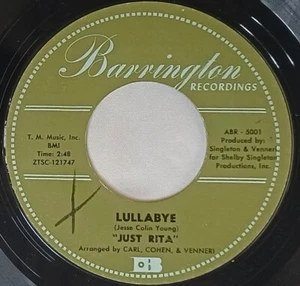 60s POP 45 Just Rita LULLABYE - THIS MUST BE LOVE 1967 Barrington VG+ - Bild 1 von 4