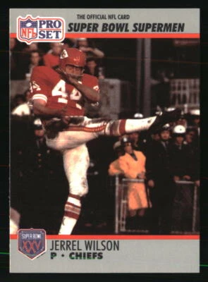 Jerrel Wilson 1990 -91 Pro Set Super Bowl XXV Silver Anniversary #119 Football - Image 1 of 2