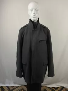 Jaeger XL Grey Overcoat Wool Blend Winter Overcoat - Picture 1 of 19