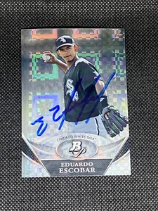 Eduardo Escobar Chicago White Sox 2011 Bowman Platinum Signed Auto #BPP53 ~ COA - Picture 1 of 3