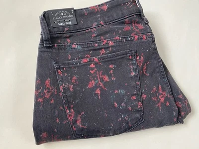 ¡NUEVO CON ETIQUETAS! JUANS LUCKY LOLITA CAPRI NEGRO ROJO BLANCO PINTURA MUJER TALLA 6 NUEVOS CON ETIQUETAS Foto 1 de 4