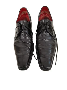 Paar Jeffrey West Dexter "Angel" Gibson Schuhe vorne einfach schwarz Größe 8,5 (19) - Bild 1 von 7