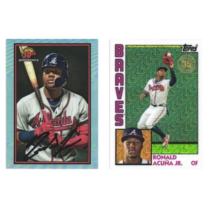 Ronald Acuña Jr.…Parallel Lot…2019 Bowman #B30-RAJ & Topps #T84-3 - Bild 1 von 7
