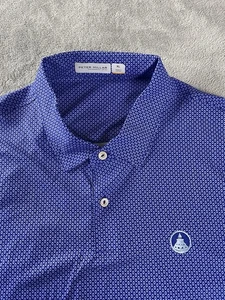 Peter Millar federleichtes Golf Poloshirt Herren Größe XL Kurzarm blau, Logo - Bild 1 von 10