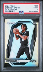 Stephon Castle 2024 Panini Prizm #234 Silver Prizm PSA 9 Rookie Spurs - Picture 1 of 2