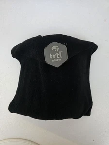 trtl Reisekissen OS schwarz Fleece fliegen Flugzeug Nacken Schulter Unterstützung EUC - Bild 1 von 3