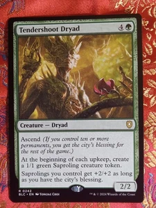 Tendershoot Dryad Bloomburrow Commander Magic The Gathering MTG card - Picture 1 of 1