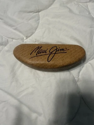 MAUI JIM Tejido Imitación Bambú Gafas de sol Carcasa rígida Estuche para gafas Foto 1 de 3