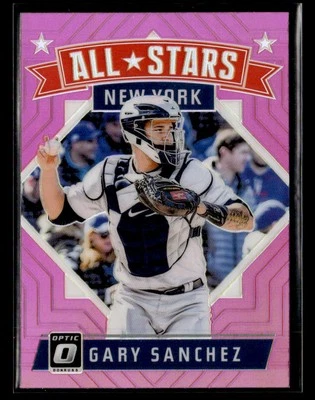 2018 Donruss Optic #167 Gary Sanchez Pink Card New York Yankees - Image 1 of 2