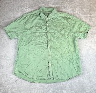 Tommy Bahama Island Hecho a Mano Abotonado Para Hombres XXL Verde Boho Playa Viaje Foto 1 de 4