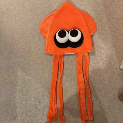 Nintendo Oficial Splatoon Naranja Inkling Calamar Sombrero Gorra Raro Promo 2015 Foto 1 de 3