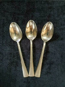 Ovaler Suppenlöffel Mikasa Rautenmuster Edelstahl 18/0 Auslaufmodell? Lot 3 Shiny  - Bild 1 von 4