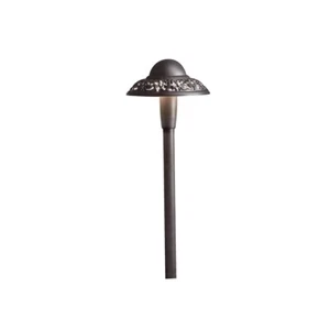 Kichler 15857AZT27 22'' 4W Pierced Dome Path Light - Architectural Bronze 2700K - Picture 1 of 3