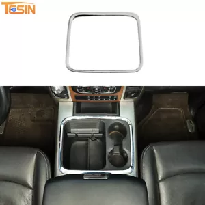 Center Control Storage Box Cover Trim Bezels For Dodge RAM 1500 2015-2017 Chrome - Picture 1 of 9
