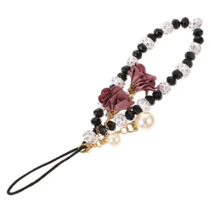 Crystal Flower Pendant Non-slip Wrist Strap Lanyard for Cell Phone - Zdjęcie 1 z 12