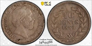 1889 10 Cent Netherlands, Willem III - PCGS MS 64 - Picture 1 of 3