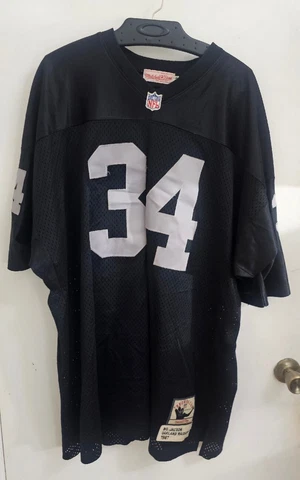 Vtg Mitchell Ness Oakland Raiders Bo Jackson Throwback Jersey, 1987 Sz 54 XXL Cover