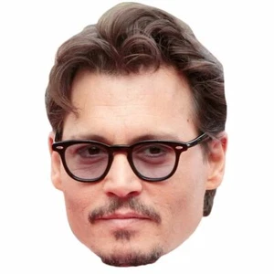 Johnny Depp Celebrity Mask, Flat Card Face, Fancy Dress Mask - Picture 1 of 3