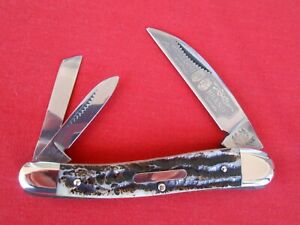 BULLDOG BRAND 3 BLADE WHARNCLIFF WHITTLER PEARL HANDLES KNIFE