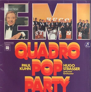 Paul Kuhn/Hugh Strasser - Quadro Pop Party, 1974 quadrophonic schlager LP - Picture 1 of 12
