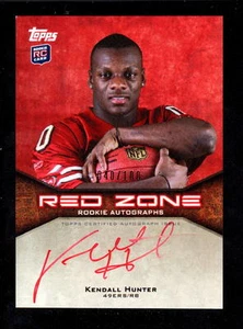 2011 TOPPS KENDALL HUNTER 49ERS RED ZONE ROOKIE AUTO #ED 40/100 - Picture 1 of 1