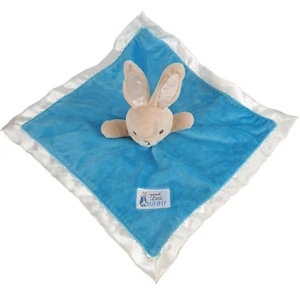 KIDS PREFERRED Peter Rabbit Satin Velour Blue White Comfy Baby Sleep Lovey 2021 - Picture 1 of 15
