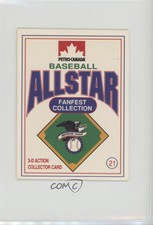 1991 Petro-Canada All Star FanFest Stand-Ups Rickey Henderson #21 HOF