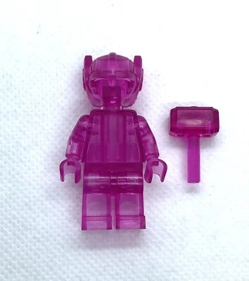 LEGO Marvel Thor prototype Trans Pink minifigure - Image 1 of 4