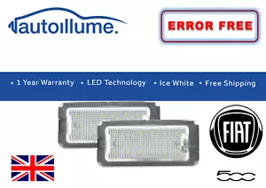 Fiat 500 500C 312 Abarth 595 LED Nummernschild Nummernschild Licht weiß fehlerfrei 07+ - Bild 1 von 2