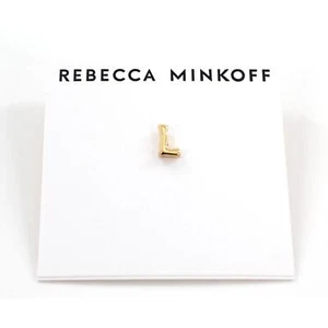 Rebecca Minkoff Gold " L " Initial Earring #RM342 - Picture 1 of 2