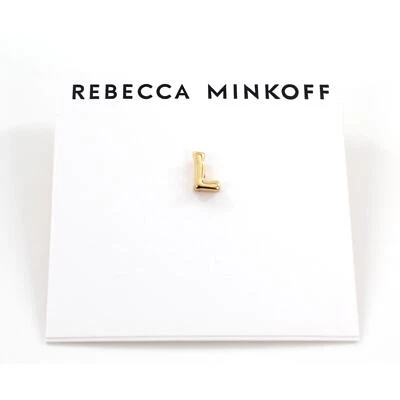 Rebecca Minkoff Gold " L " Initial Earring #RM342 - Image 1 of 2