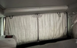 99-04 VW Eurovan Rear Hatch Curtain Grey OEM With Snaps  - Picture 1 of 3