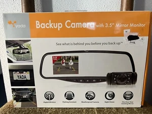 Yada Backup Camera with 3.5" Mirror Monitor Car Rear View Camera New Open Box - Picture 1 of 12