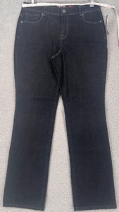 Jeans donna denim nero gamba dritta Style & Co nuovo con etichetta taglia 10 - Foto 1 di 16
