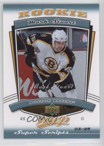 2006-07 Upper Deck MVP Super Script /25 Mark Stuart #344 Rookie RC