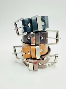 Echtleder Herren 1 1/2 "Schwerlast Waffenholster Arbeitsgürtel Amish Handarbeit 1,5" - Bild 1 von 39