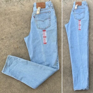 Vintage Levis Button Fly 501 Jeans High Waist Tapered Leg 9 S 28 Waist 80s 90s - Picture 1 of 12