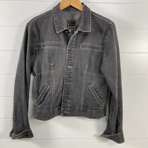 Marithe Francois Girbaud Damen Y2K Crop Jeansjacke Gr. M schwarz Baumwollmischung - Bild 1 von 14