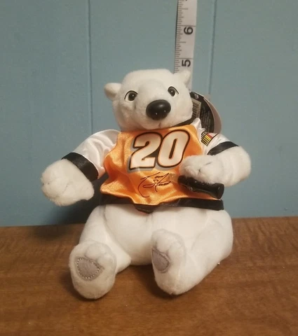 Coca Cola Racing Family Tony Stewart Bear NWT 1999 NASCAR 6" Plush Cover