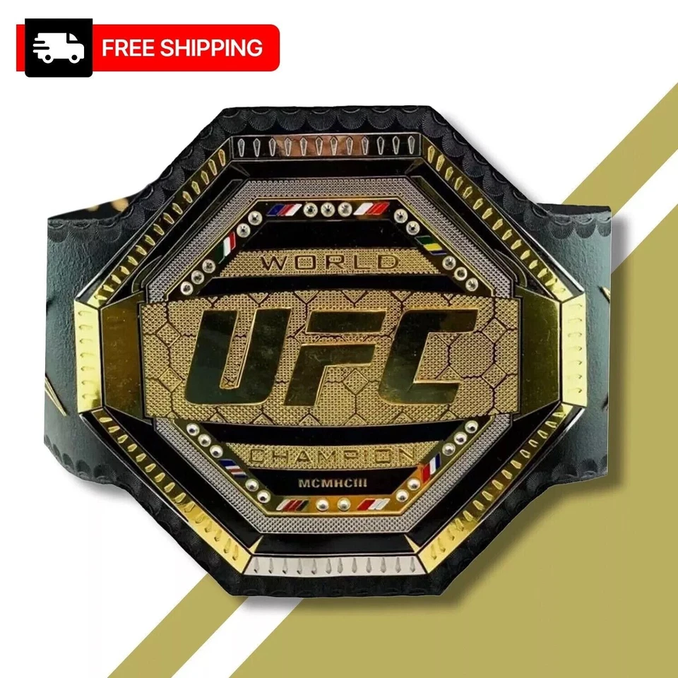 UFC Legacy Championship World Champion Replica Title Belt 2mm Brass Adult
