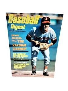 Baseball Digest July 1974 Brooks Robinson Baltimore Orioles NO Label - Picture 1 of 1