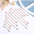 Stainless Steel Necklace Chain Extenders - 12Pcs with Lobster Clasps