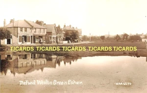 Early ESHER The Pond Weston Green Surrey Photo Postcard - Picture 1 of 2