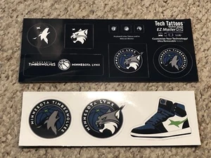 MINNESOTA LYNX TECH TATTOOS SET & STICKER MAGNETS!! - Picture 1 of 1