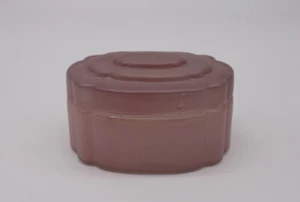 Antico Barattolo Pre-1920 Blush Rosa Crema Fredda Marinello Co. Scatola cosmetica - Art Decò - Foto 1 di 11