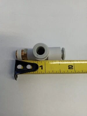 SMC KQ2Y06-01S 6mmX1/8"NPTx6mm push-to-connect male run tee **10-pack** - Image 1 of 3