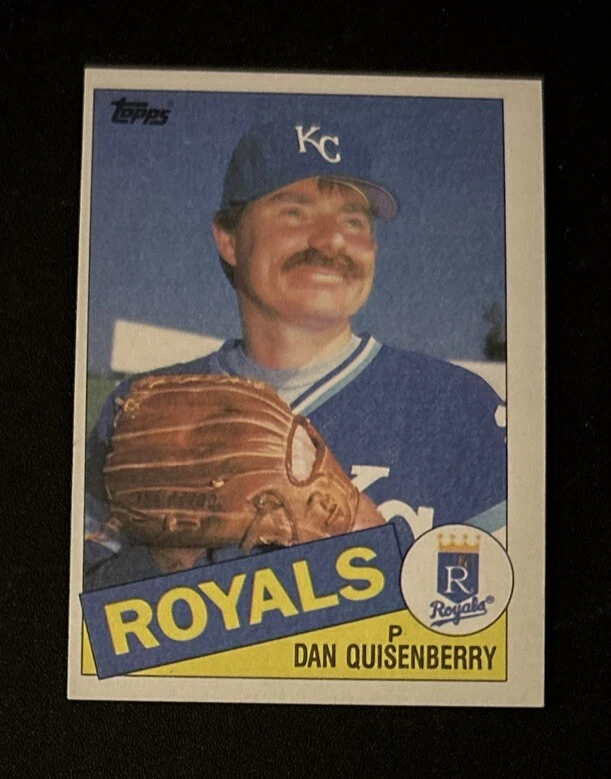 1985 年 Topps Dan Quisenberry 棒球卡 #270 皇家投手 状况极佳 O/C — 第 1/3 张图片