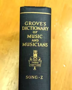 Groves Dictionary of Music and Musicians Third Edition Son - Z Single Book Vol 5 - Foto 1 di 10